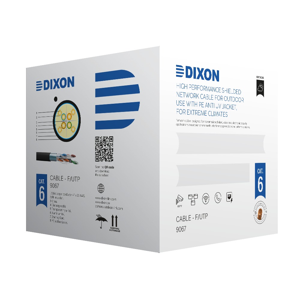 CABLE UTP CAT6 PURO COBRE EXTERIORES 305M