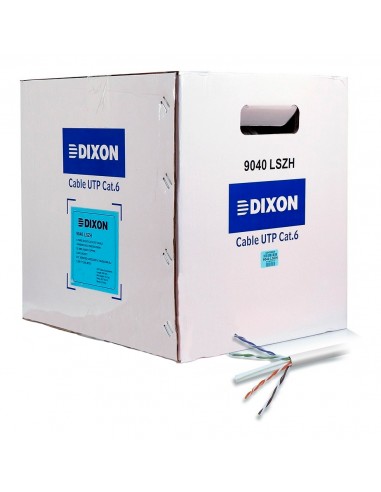 CABLE UTP CAT 6E SOLIDO LSZH DIXON 9040