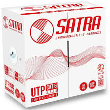 CAJA DE CABLE UTP SOLIDO CAT 6E 305M SATRA