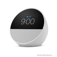 Parlante inteligente Echo Spot despertador, sonido vibrante y Alexa, negro