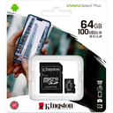 MEMORIA MICRO SD 64GB CLASS 10  KINGSTON