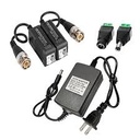 KIT CONEXION CCTV BALUN, DC, FUENTE 12V 2AMP