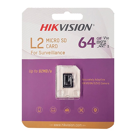 [MSD64GBHIK] MEMORIA MICRO CLASS 10 SD 64GB  HIKVISION